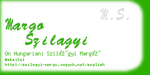 margo szilagyi business card